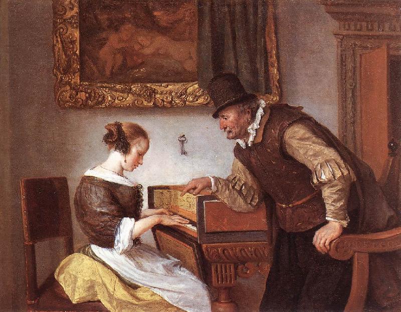 Jan Steen The Harpsichord Lesson oil painting picture